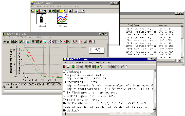 Screen shot of various windows