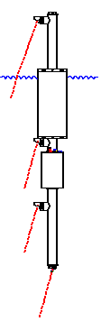 Line drawing of WALRUS with 1.5-meter spar depth