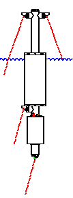 Line drawing of WALRUS with 1-meter spar depth